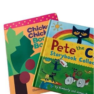 Book bundle Pete the Cat includes 7 stories & Chicka Chicks Boom Boom EUC